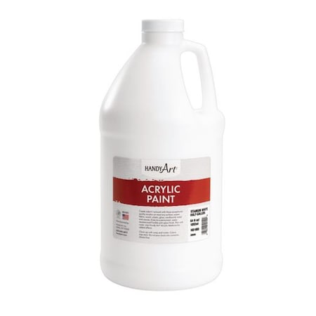 Handy Art Handy Art  Acrylic Paint Half Gallon Titan, White HA103096